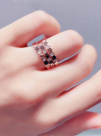 [Noble Aura jewelry]BEE LOVE RING PINK GOLD DIAMOND