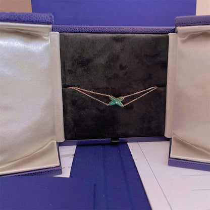 [Noble Aura jewelry]JEUX BRACELET MALACHITE PINK GOLD 1 DIAMOND