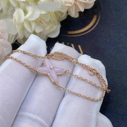 [Noble Aura jewelry]JEUX BRACELET PINK MOP PINK GOLD 1 DIAMOND