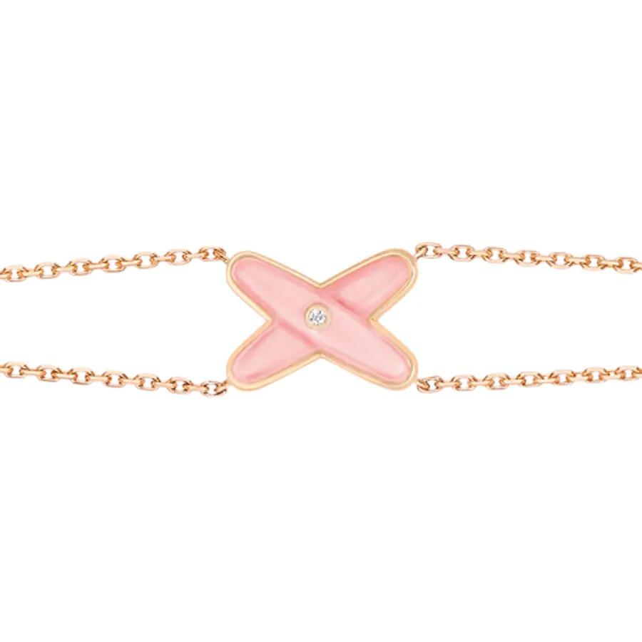 [Noble Aura jewelry]JEUX BRACELET PINK MOP PINK GOLD 1 DIAMOND
