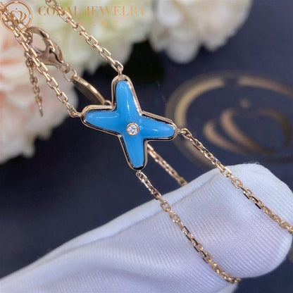 [Noble Aura jewelry]JEUX BRACELET TURQUOISE PINK GOLD 1 DIAMOND