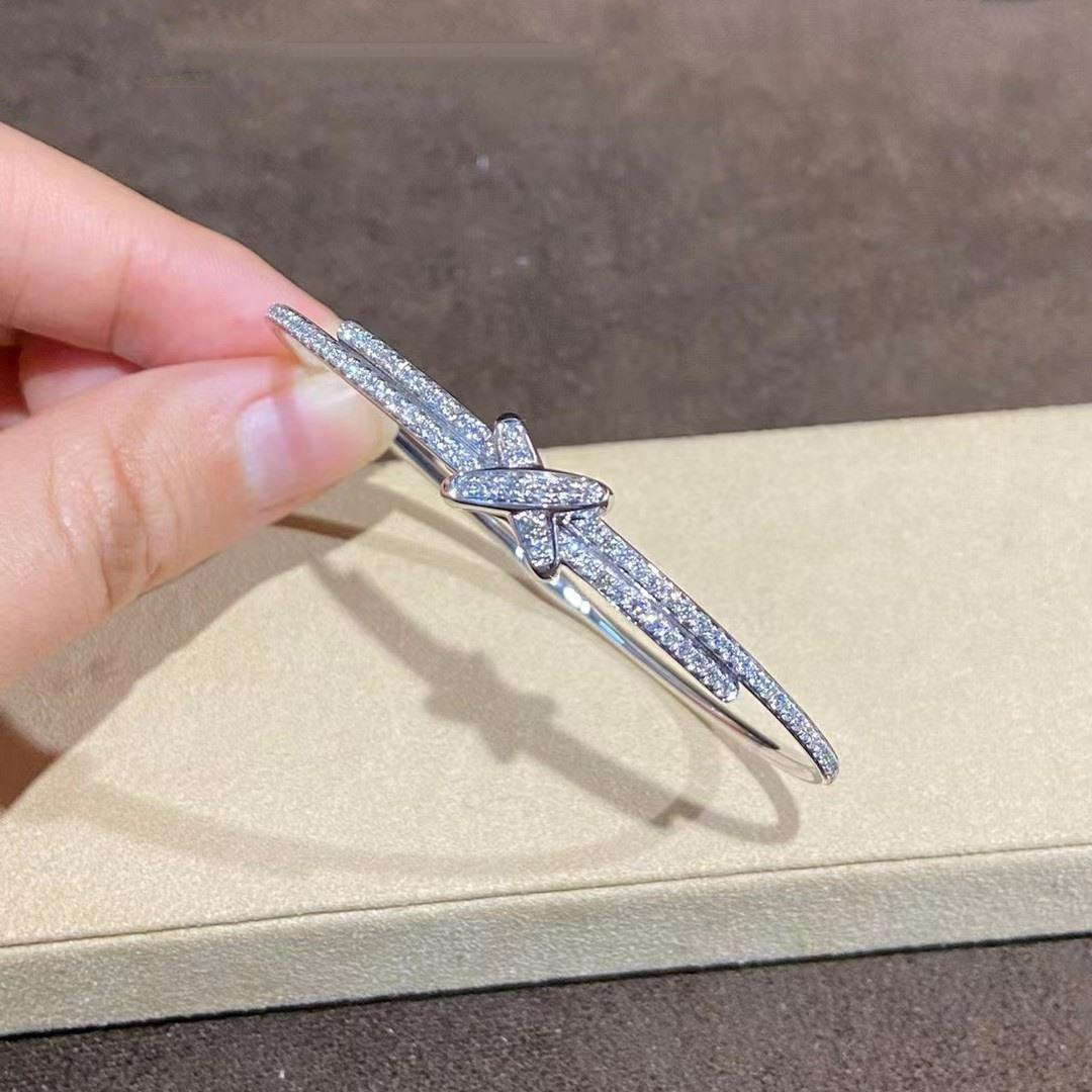 [Noble Aura jewelry]JEUX DE BRACELET DIAMONDS SILVER