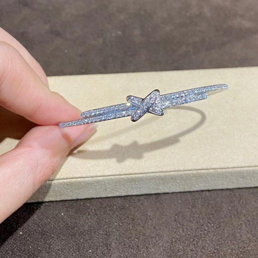 [Noble Aura jewelry]JEUX DE BRACELET DIAMONDS SILVER