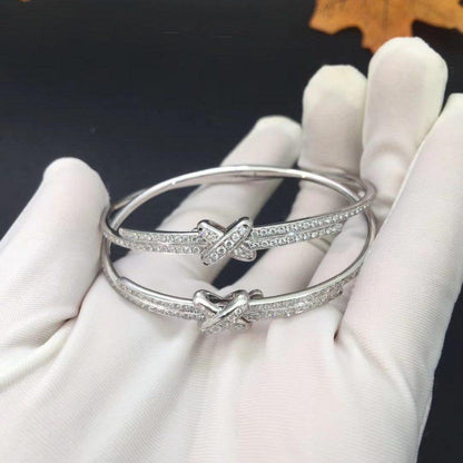 [Noble Aura jewelry]JEUX DE BRACELET DIAMONDS SILVER