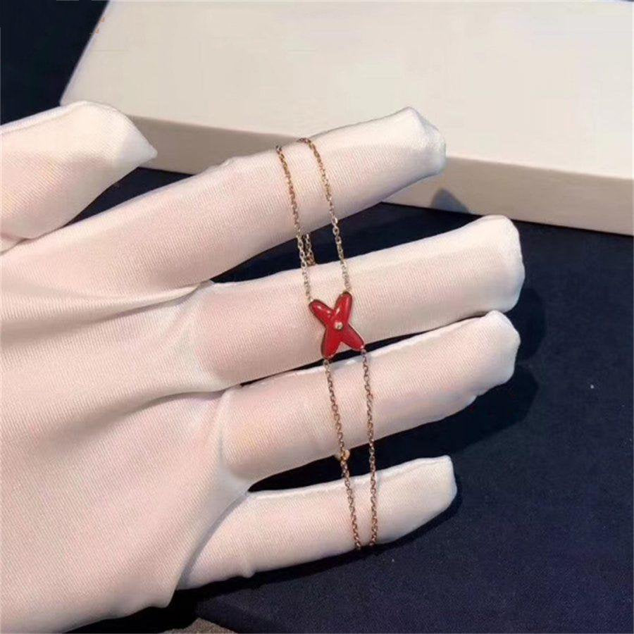 [Noble Aura jewelry]JEUX BRACELET CARNELIAN PINK GOLD 1 DIAMOND