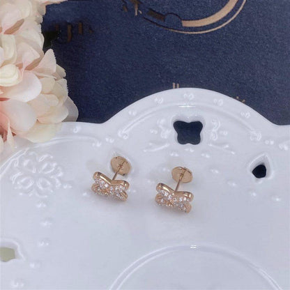 [Noble Aura jewelry]JEUX DE PINK GOLD DIAMOND EARRINGS