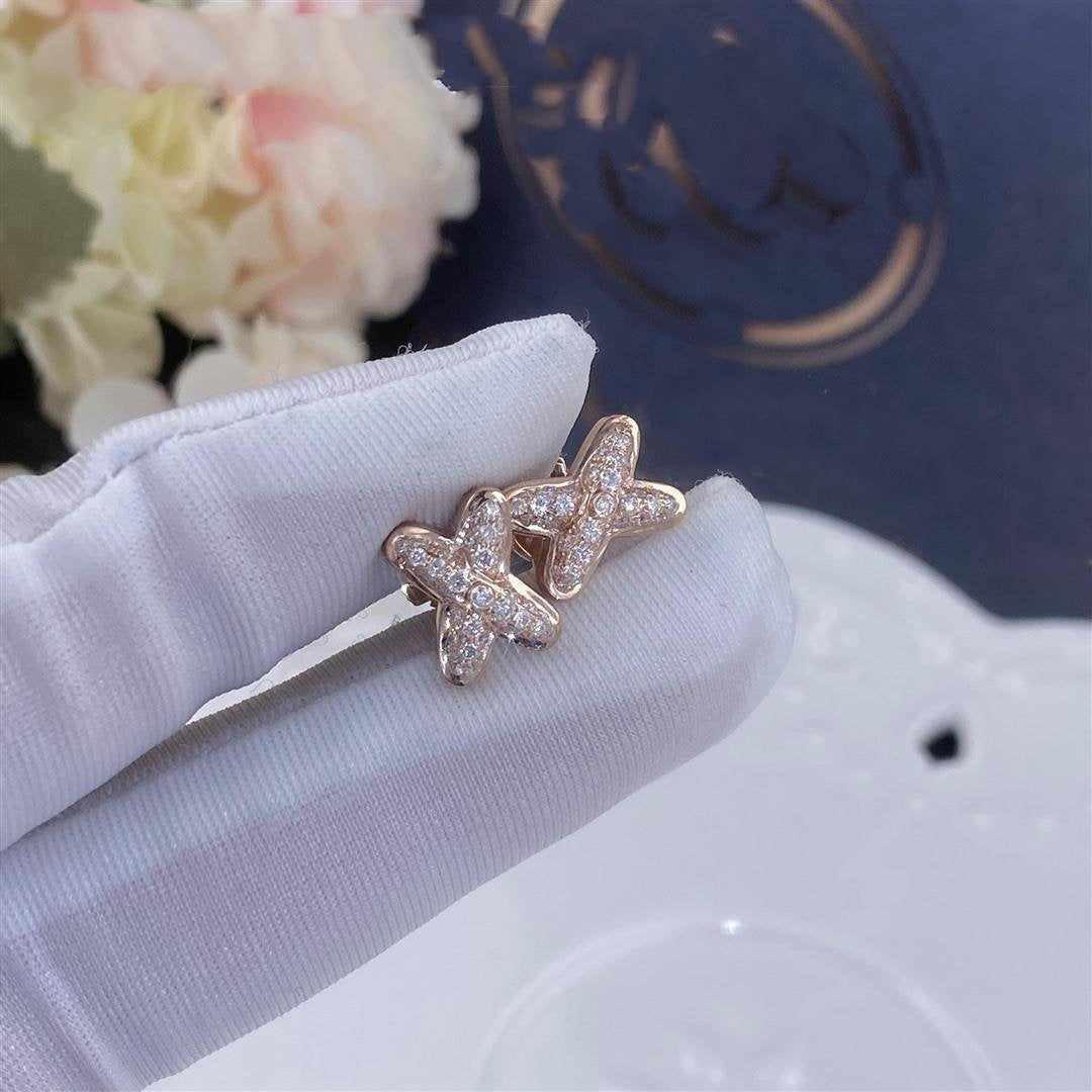 [Noble Aura jewelry]JEUX DE PINK GOLD DIAMOND EARRINGS