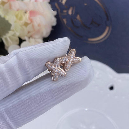 [Noble Aura jewelry]JEUX DE PINK GOLD DIAMOND EARRINGS