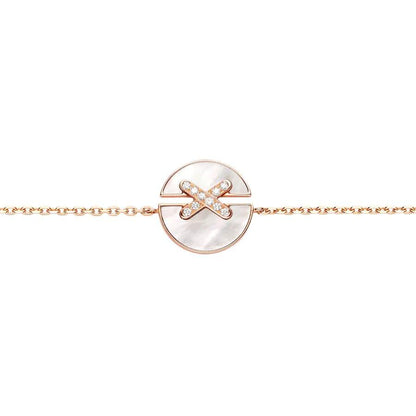 [Noble Aura jewelry]JEUX DE BRACELET MOP PINK GOLD DIAMONDS