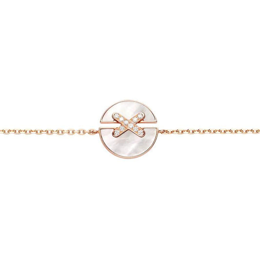 [Noble Aura jewelry]JEUX DE BRACELET MOP PINK GOLD DIAMONDS