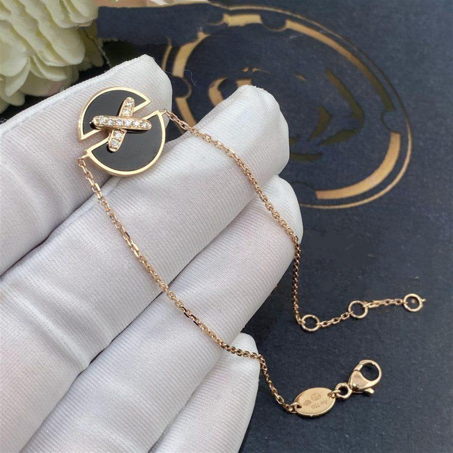 [Noble Aura jewelry]JEUX DE BRACELET ONYX PINK GOLD DIAMOND
