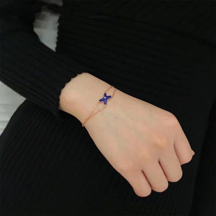 [Noble Aura jewelry]Hollow Design Four-Leaf Clover Flower Shape Ring