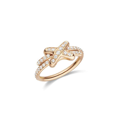 [Noble Aura jewelry]JEUX DE RING PINK GOLD DIAMOND