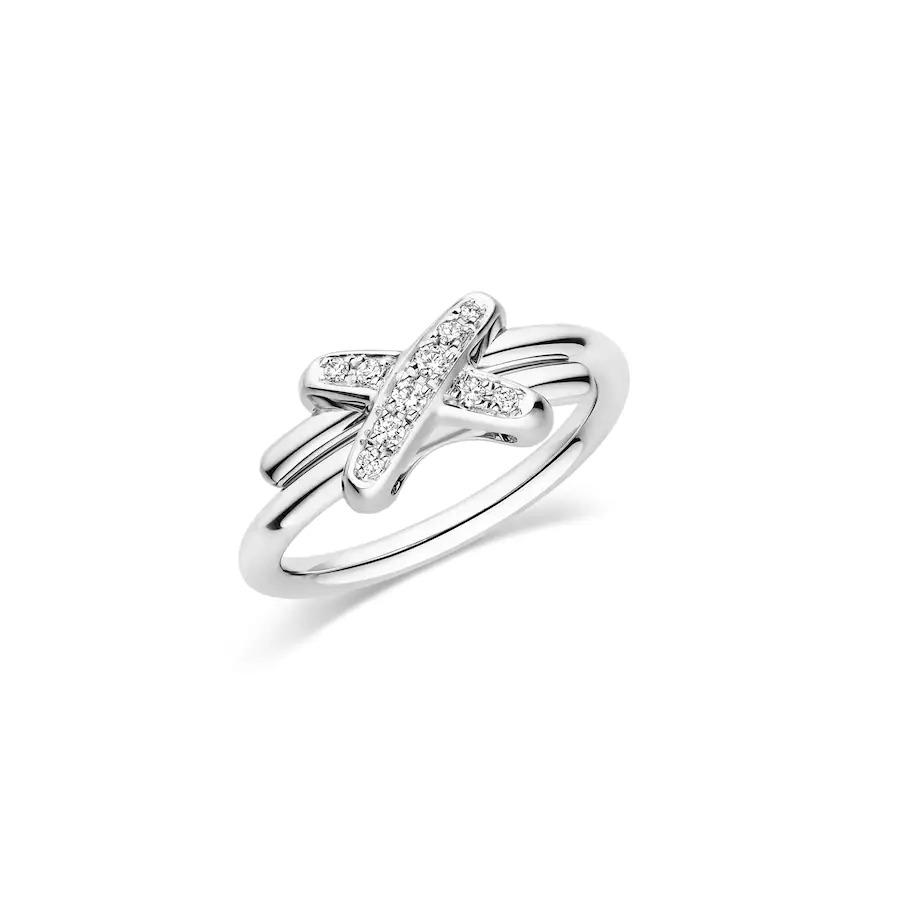 [Noble Aura jewelry]JEUX DE SILVER DIAMOND RING