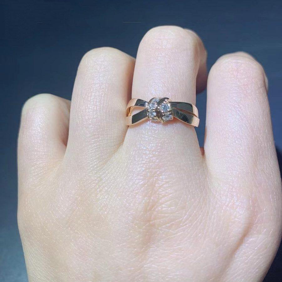 [Noble Aura jewelry]LIENS RING PINK GOLD DIAMOND