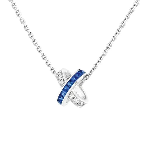 [Noble Aura jewelry]LIENS DIAMOND SILVER NECKLACE
