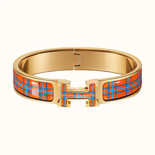 [Noble Aura jewelry]H TARTAN BRACELET 12MM