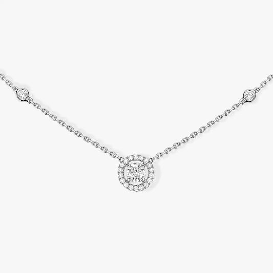 [Noble Aura jewelry]Diamond Necklace 0,20ct Brilliant Shape Joy