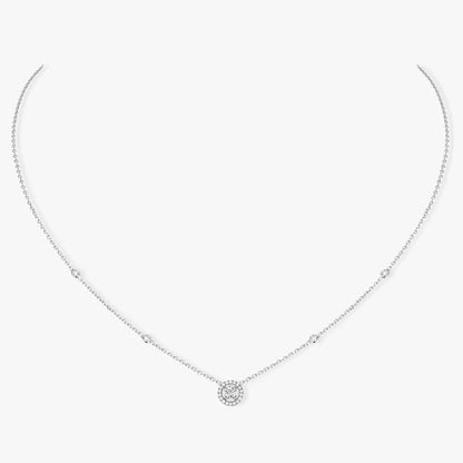 [Noble Aura jewelry]Diamond Necklace 0,20ct Brilliant Shape Joy