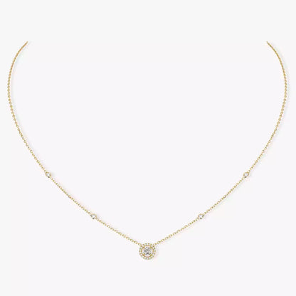 [Noble Aura jewelry]Diamond Necklace 0,20ct Brilliant Shape Joy