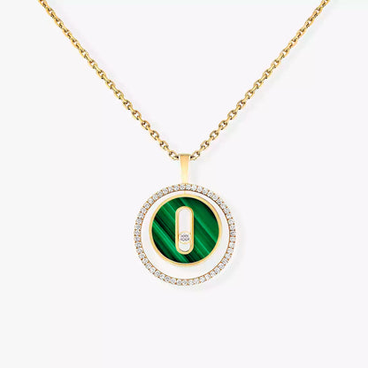 [Noble Aura jewelry]Lucky Move Diamond Necklace in Rose Gold and White Mother-of-Pearl