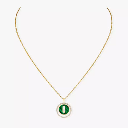 [Noble Aura jewelry]Lucky Move Diamond Necklace in Rose Gold and White Mother-of-Pearl