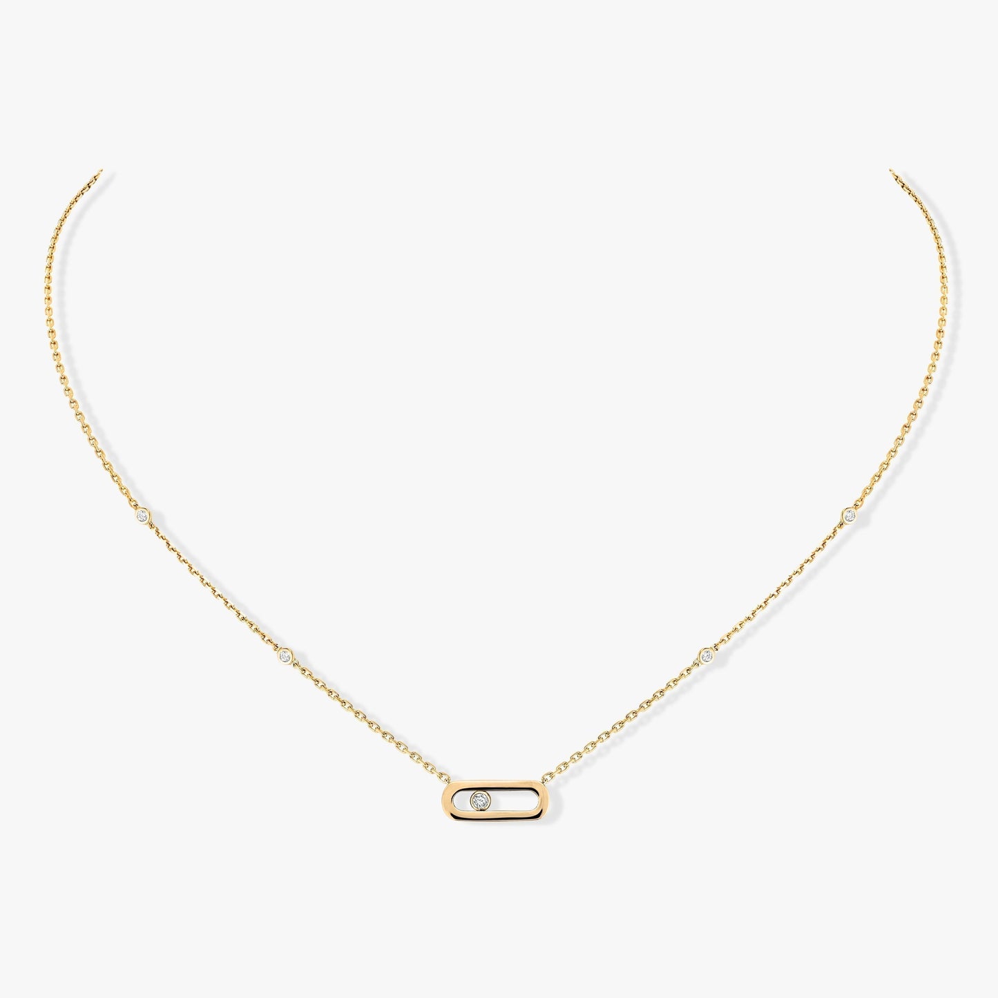 [Noble Aura jewelry]MOVE UNO DIAMOND NECKLACE