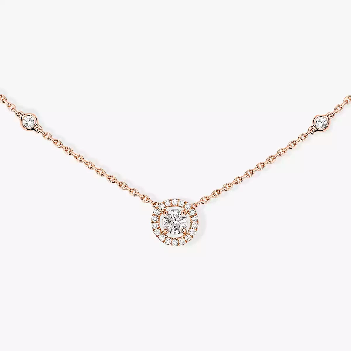 [Noble Aura jewelry]Diamond Necklace 0,20ct Brilliant Shape Joy