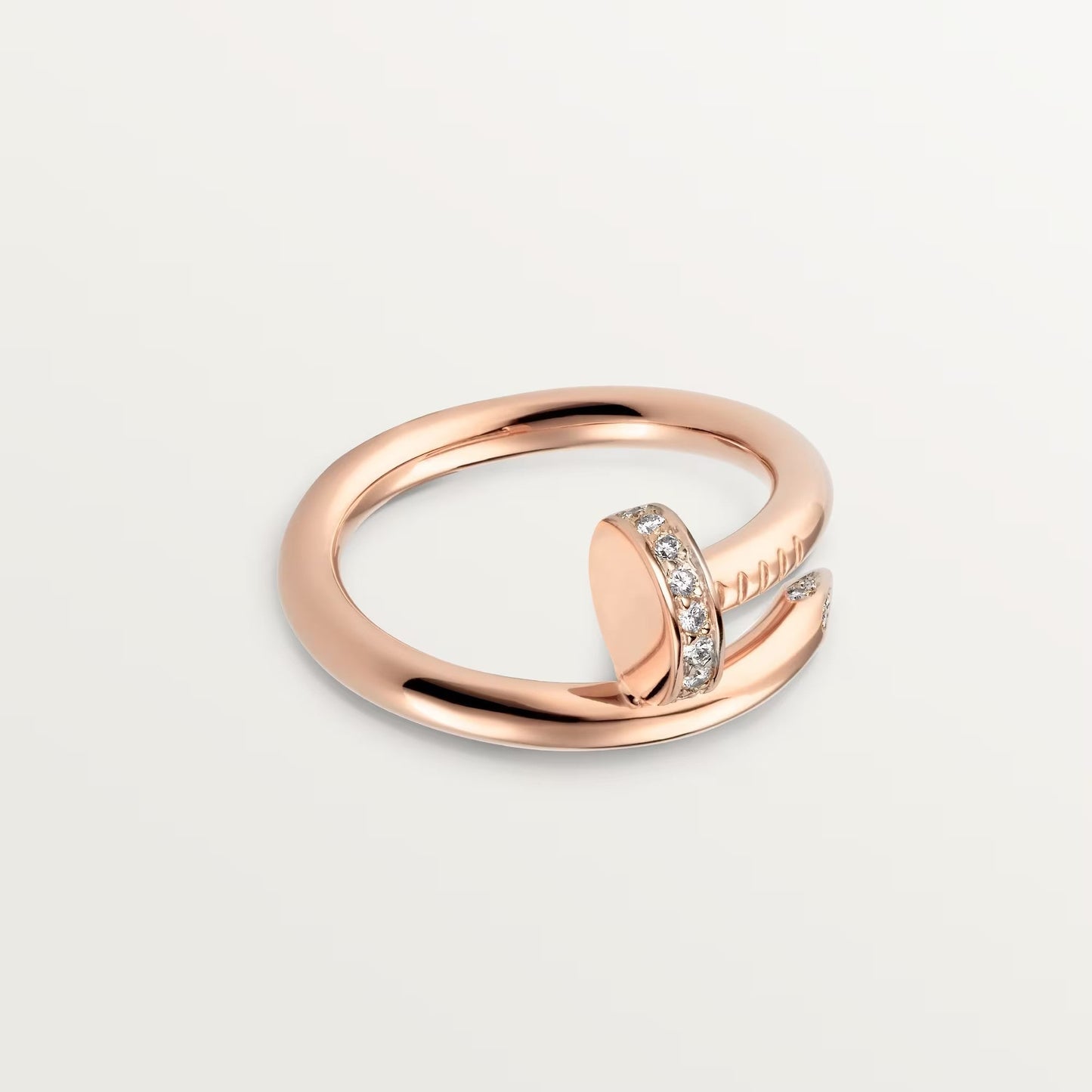 [Noble Aura jewelry]JUSTE RING 2.6MM HALF DIAMOND