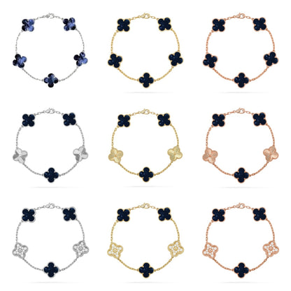 [Noble Aura jewelry]CLOVER 5 MOTIF PIETERSITE BRACELET COLLECTION
