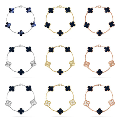 [Noble Aura jewelry]CLOVER 5 MOTIF PIETERSITE BRACELET COLLECTION