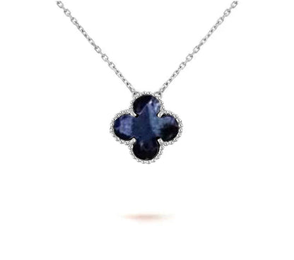 [Noble Aura jewelry]CLOVER 15MM NECKLACE SILVER COLLECTION
