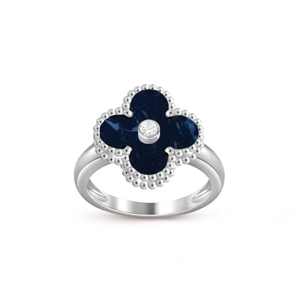 [Noble Aura jewelry]CLOVER SILVER DIOMND RING COLLECTION
