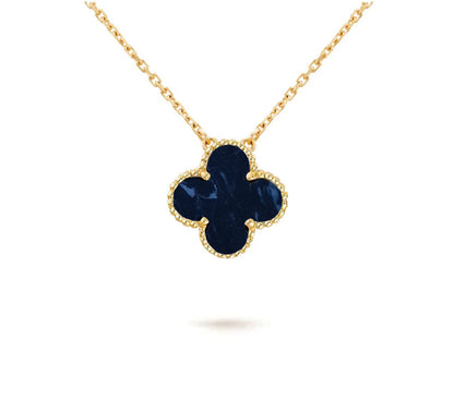 [Noble Aura jewelry]CLOVER 15MM SINGLE FLOWER NECKLACE COLLECTION