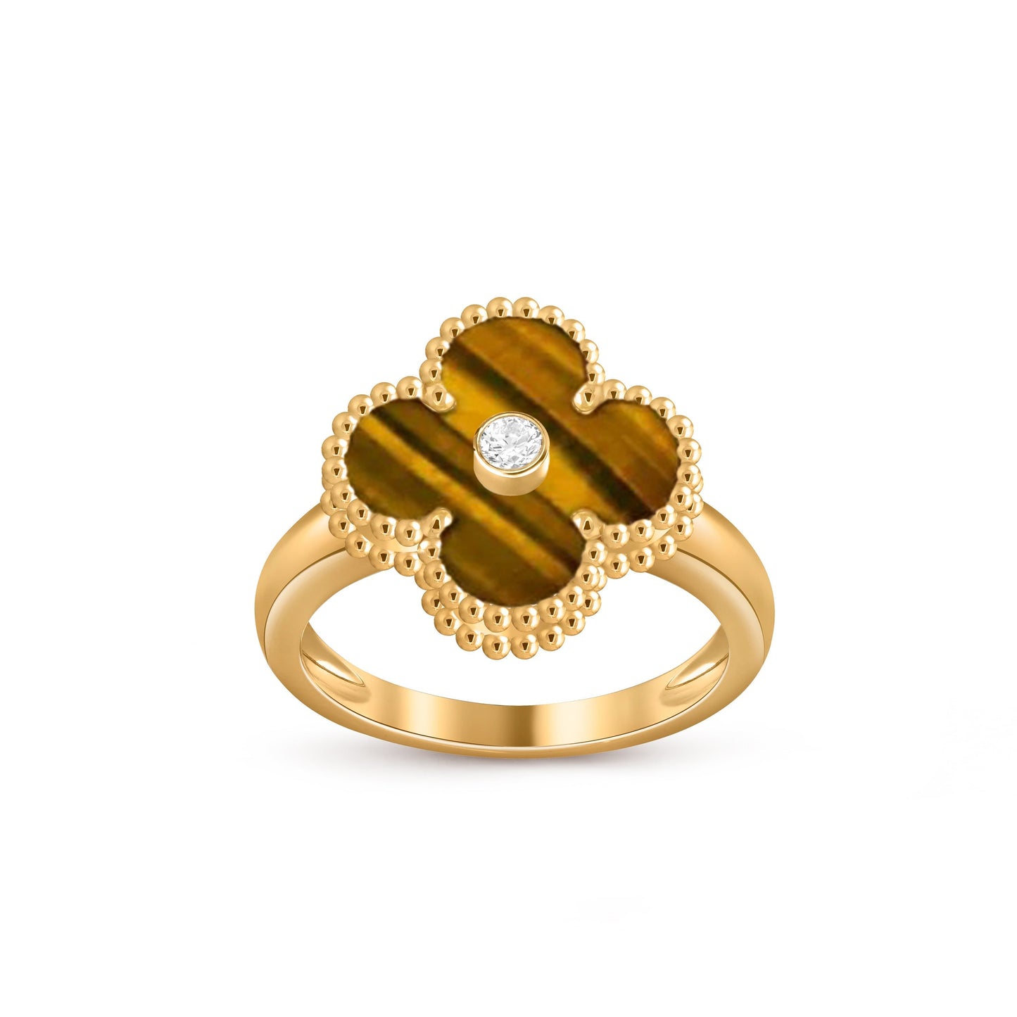 [Noble Aura jewelry]CLOVER DIAMOND RING GOLD COLLECTION