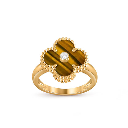 [Noble Aura jewelry]CLOVER DIAMOND RING GOLD COLLECTION