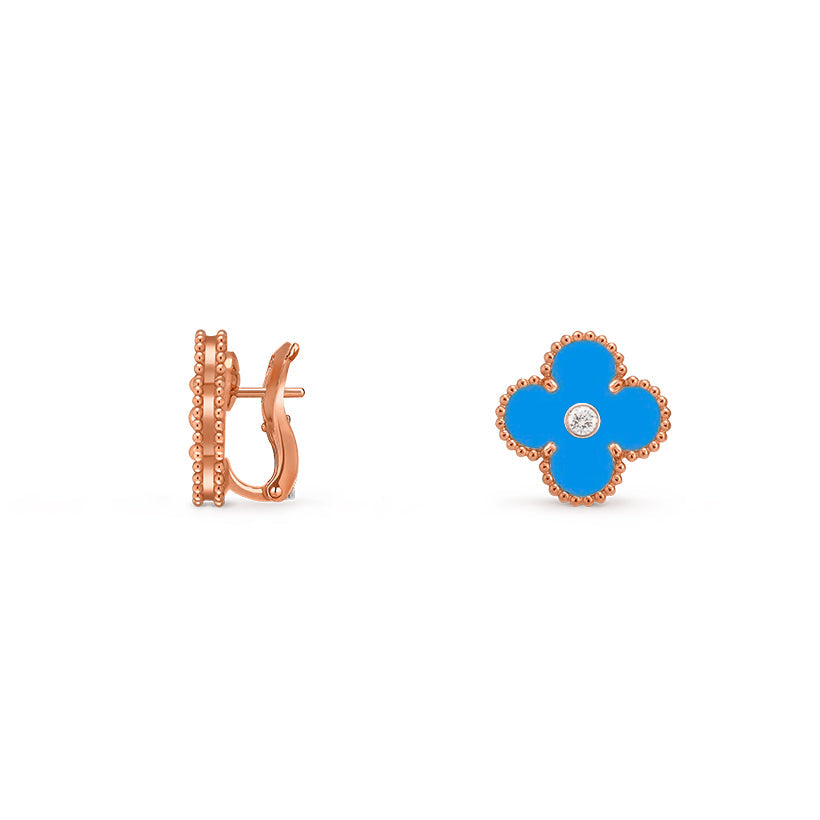 [Noble Aura jewelry]CLOVER 15MM MOP DIAMOND EARRINGS COLLECTION