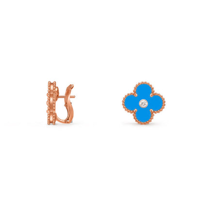 [Noble Aura jewelry]CLOVER 15MM MOP DIAMOND EARRINGS COLLECTION