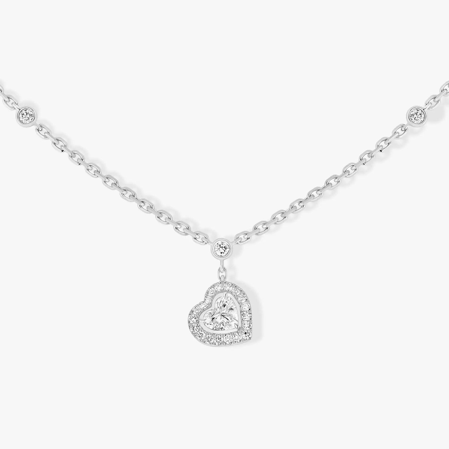 [Noble Aura jewelry]JOY HEART DIAMOND NECKLACE