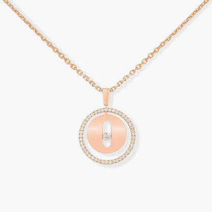 [Noble Aura jewelry]LUCKY MOVE PM NECKLACE PINK GOLD DIAMOND