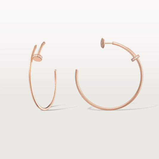 [Noble Aura jewelry]JUSTE HALF DIAMOND LARGE EARRINGS