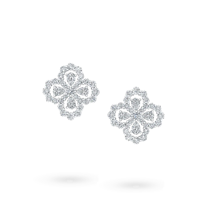 [Noble Aura jewelry]LOOP EARRINGS FULL MOTIF DIAMOND 16MM