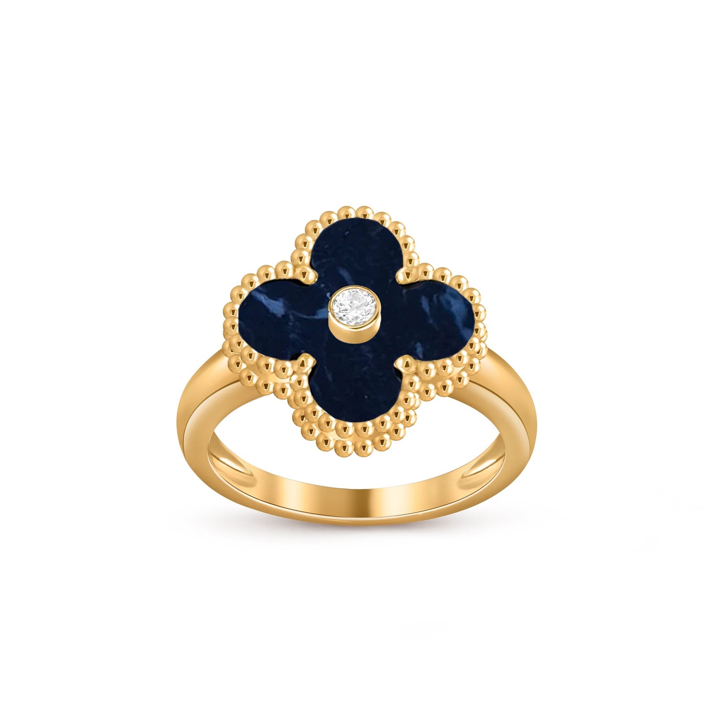 [Noble Aura jewelry]CLOVER DIAMOND RING GOLD COLLECTION