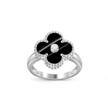 [Noble Aura jewelry]CLOVER SILVER DIOMND RING COLLECTION
