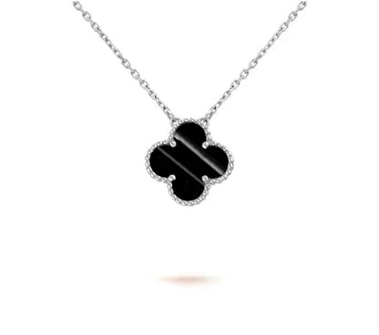 [Noble Aura jewelry]CLOVER 15MM NECKLACE SILVER COLLECTION