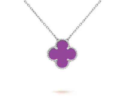 [Noble Aura jewelry]CLOVER 15MM NECKLACE SILVER COLLECTION