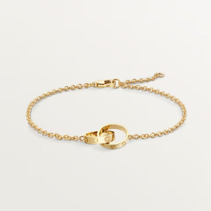 [Noble Aura jewelry]LOVE BRACELET DOUBLE RING