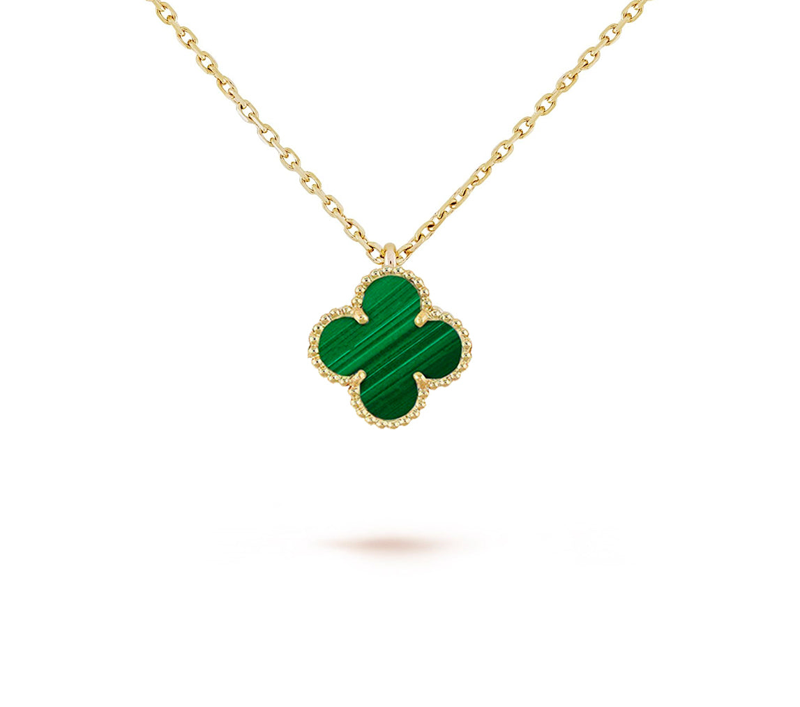 [Noble Aura jewelry]CLOVER MINI 9.5MM CARNELIANS NECKLACE COLLECTION