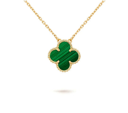 [Noble Aura jewelry]CLOVER 15MM SINGLE FLOWER NECKLACE COLLECTION
