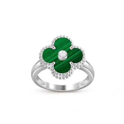[Noble Aura jewelry]CLOVER SILVER DIOMND RING COLLECTION